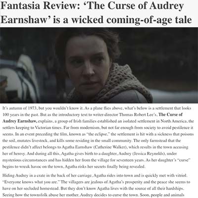 Fantasia Review: ‘The Curse of Audrey Earnshaw’ is a wicked coming-of-age tale